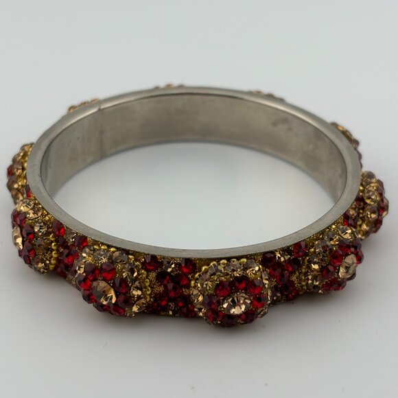 Red and Gold XOXO Metal Bracelet - Picture 2 of 4